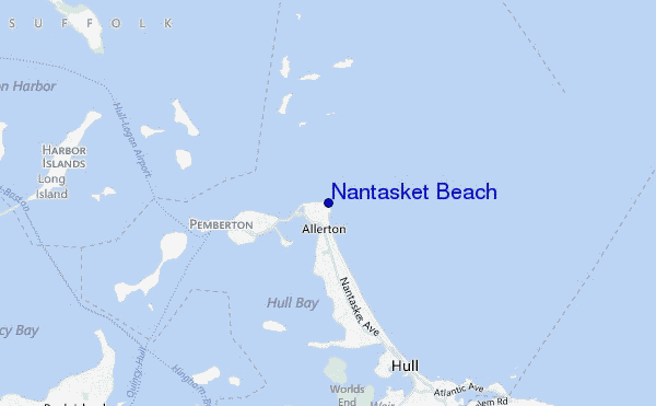mappa di localizzazione di Nantasket Beach