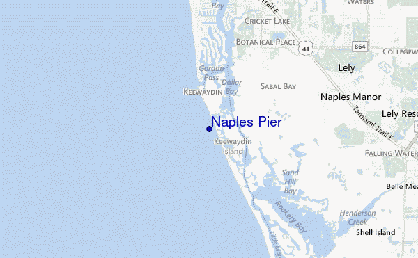 mappa di localizzazione di Naples Pier