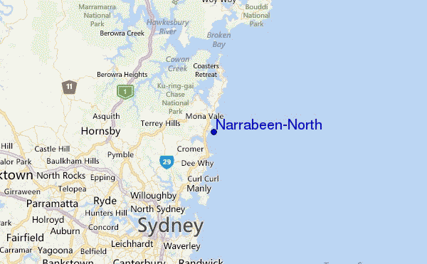 Narrabeen-North Location Map
