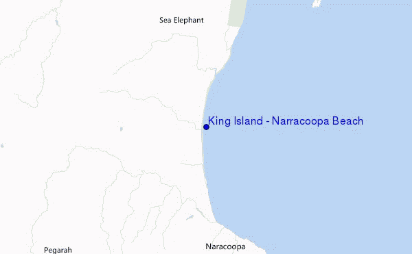 mappa di localizzazione di King Island - Narracoopa Beach