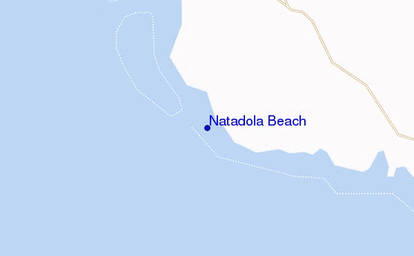 mappa di localizzazione di Natadola Beach