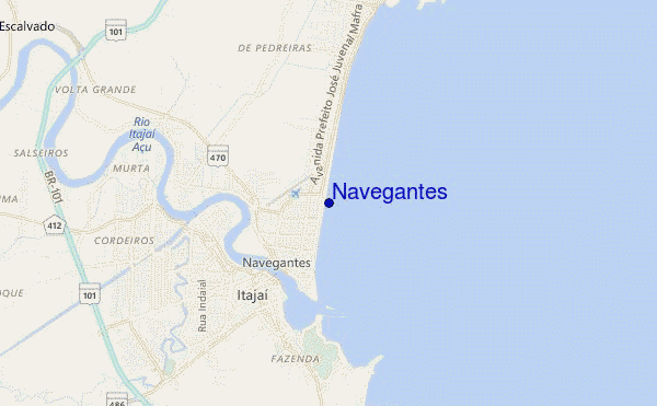 mappa di localizzazione di Navegantes