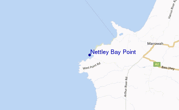 mappa di localizzazione di Nettley Bay Point