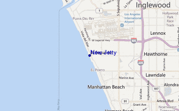 mappa di localizzazione di New Jetty