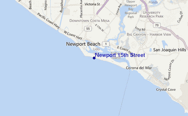 mappa di localizzazione di Newport 15th Street