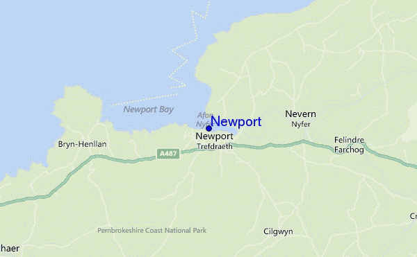 mappa di localizzazione di Newport