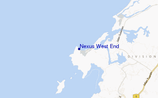 mappa di localizzazione di Nexus West End