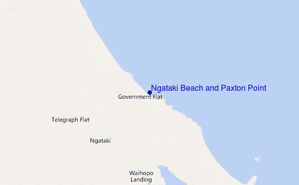 mappa di localizzazione di Ngataki Beach and Paxton Point