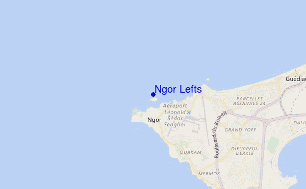 mappa di localizzazione di Ngor Lefts