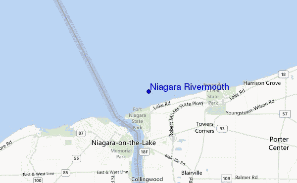 mappa di localizzazione di Niagara Rivermouth