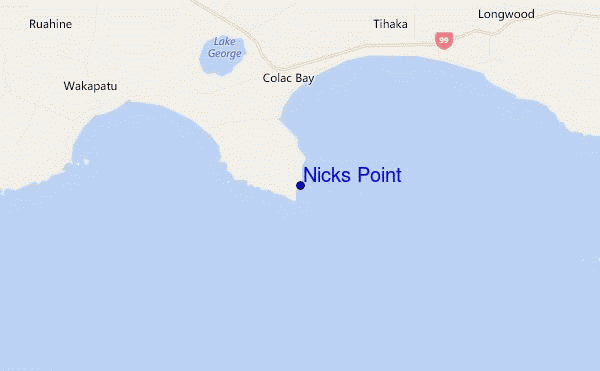 mappa di localizzazione di Nicks Point