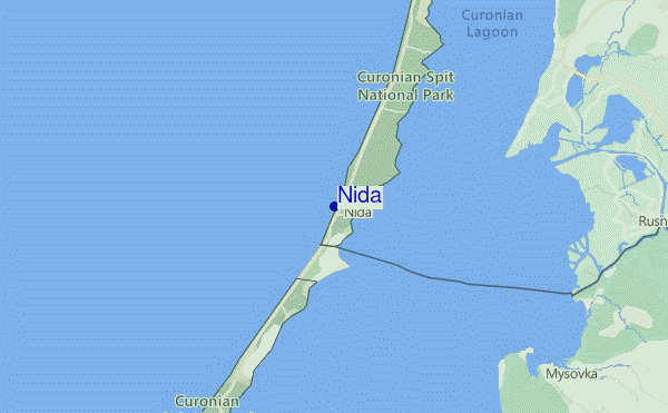 Nida Location Map