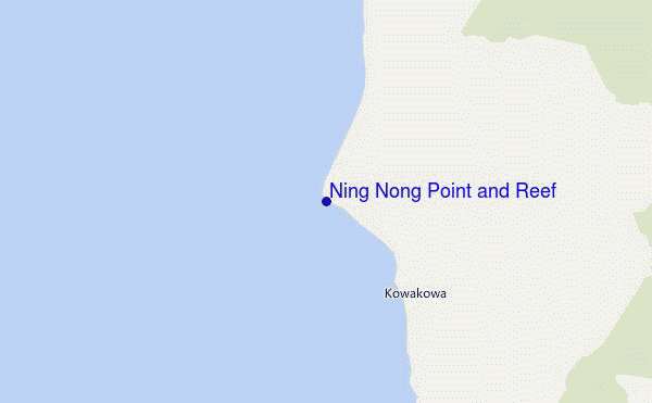 mappa di localizzazione di Ning Nong Point and Reef