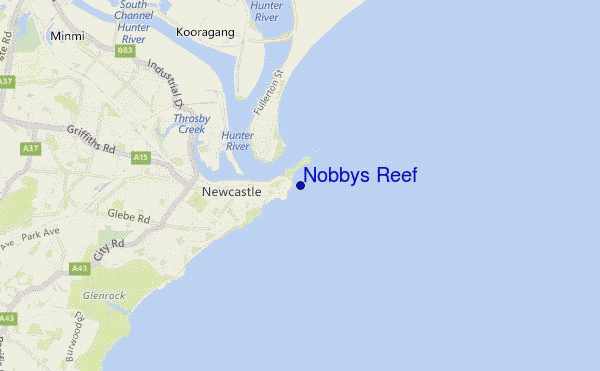 mappa di localizzazione di Nobbys Reef