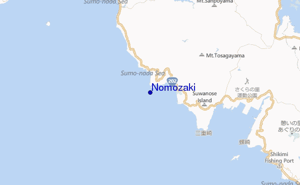 mappa di localizzazione di Nomozaki