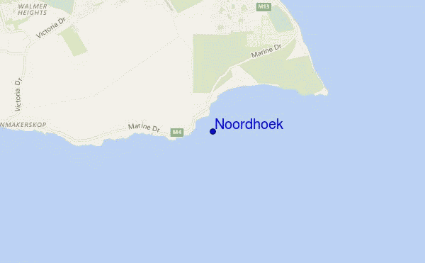 mappa di localizzazione di Noordhoek