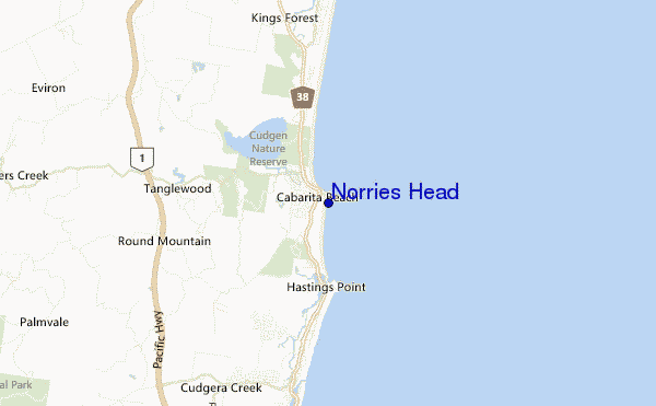 mappa di localizzazione di Norries Head