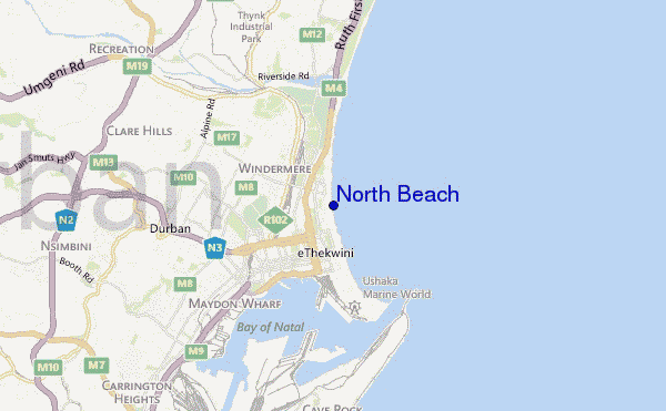 mappa di localizzazione di North Beach