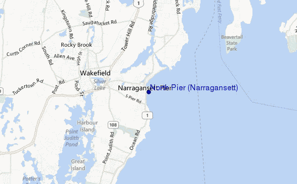 mappa di localizzazione di North Pier (Narragansett)