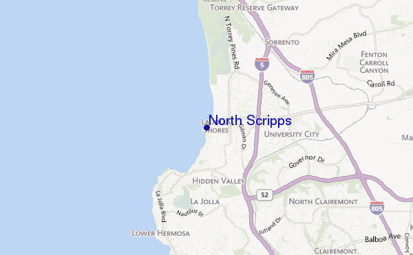 mappa di localizzazione di North Scripps