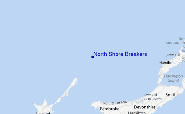 mappa di localizzazione di North Shore Breakers