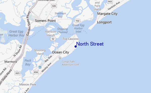 mappa di localizzazione di North Street