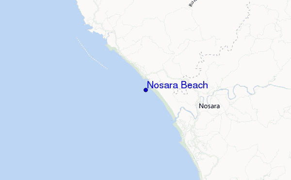 mappa di localizzazione di Nosara Beach