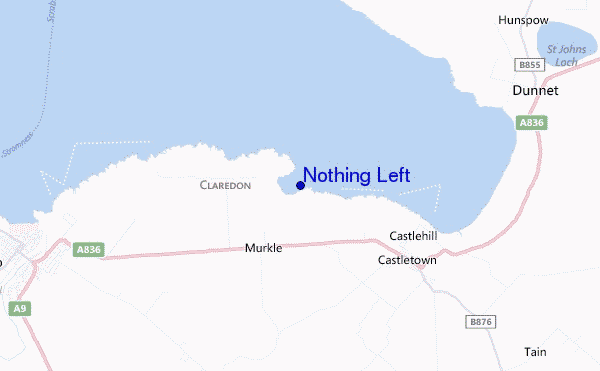 mappa di localizzazione di Nothing Left