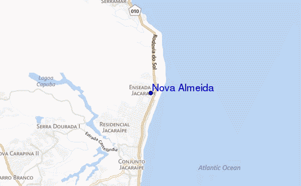 mappa di localizzazione di Nova Almeida