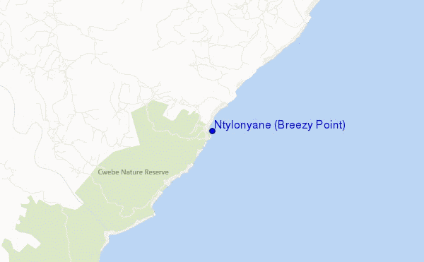 mappa di localizzazione di Ntylonyane (Breezy Point)