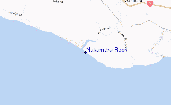 mappa di localizzazione di Nukumaru Rock