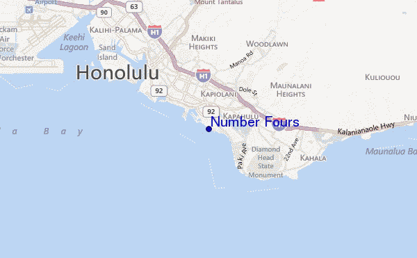 mappa di localizzazione di Number Fours