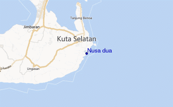 mappa di localizzazione di Nusa dua
