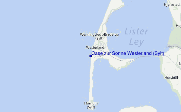 Oase zur Sonne Westerland (Sylt) Location Map