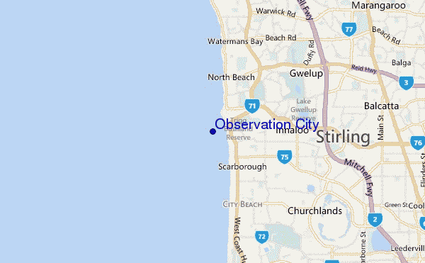 mappa di localizzazione di Observation City