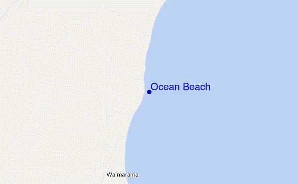 mappa di localizzazione di Ocean Beach