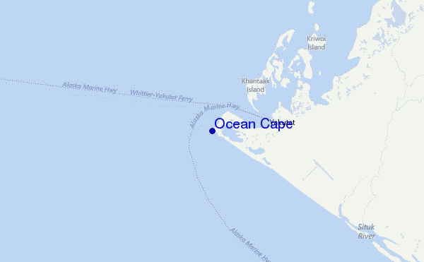 Ocean Cape Location Map