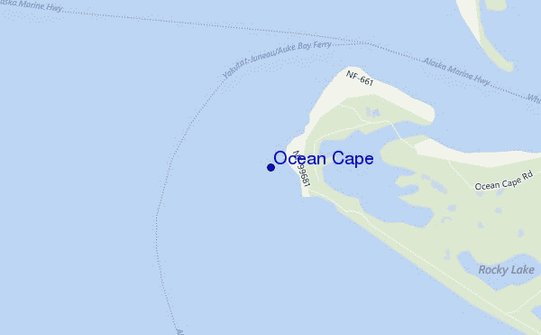 mappa di localizzazione di Ocean Cape