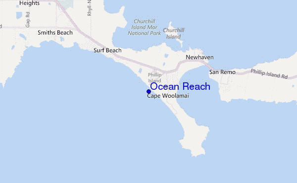 mappa di localizzazione di Ocean Reach