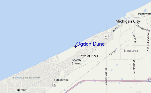 mappa di localizzazione di Ogden Dune