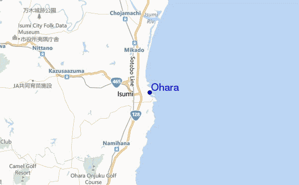 mappa di localizzazione di Ohara
