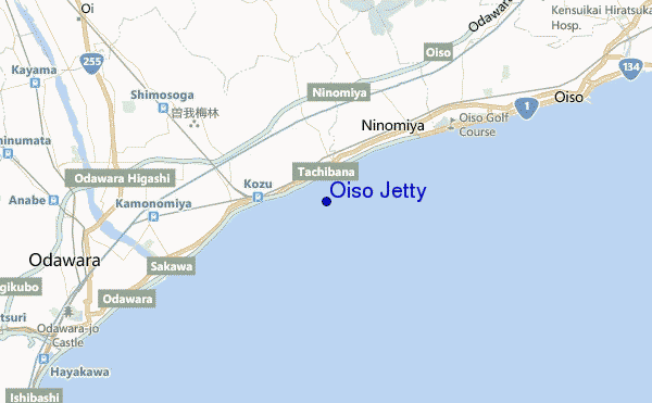 mappa di localizzazione di Oiso Jetty