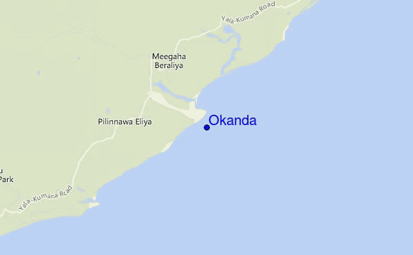 mappa di localizzazione di Okanda