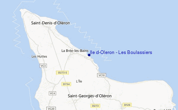 mappa di localizzazione di Ile d'Oleron - Les Boulassiers