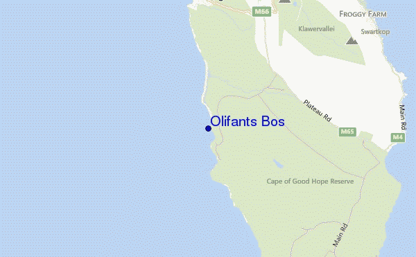mappa di localizzazione di Olifants Bos