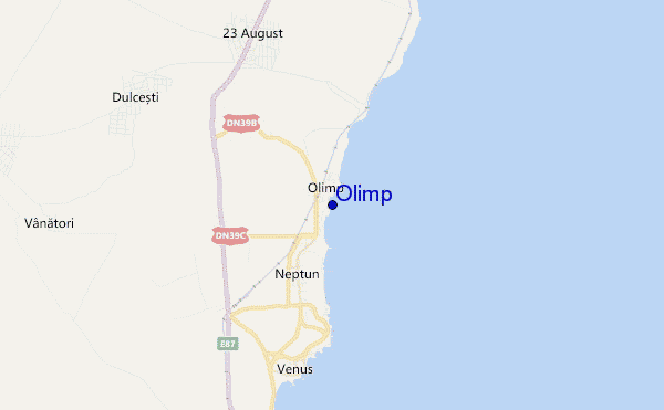 mappa di localizzazione di Olimp
