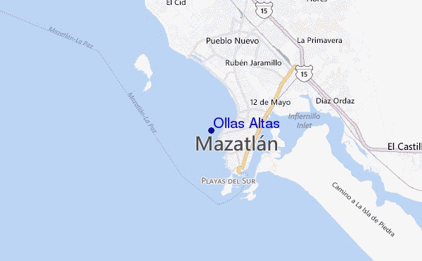mappa di localizzazione di Ollas Altas