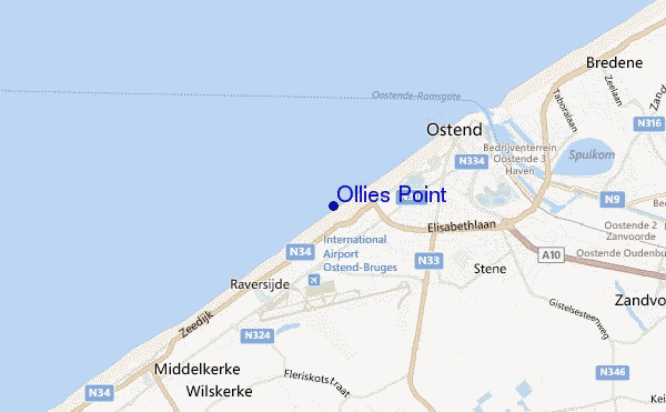 mappa di localizzazione di Ollies Point