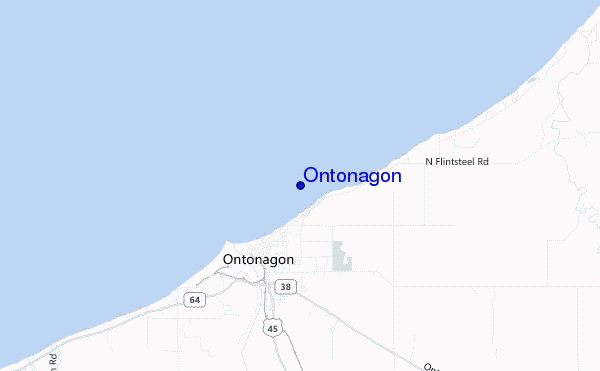 mappa di localizzazione di Ontonagon