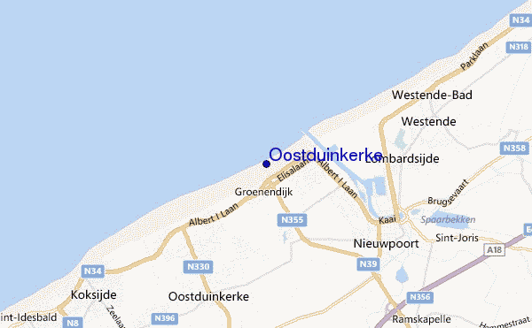 mappa di localizzazione di Oostduinkerke